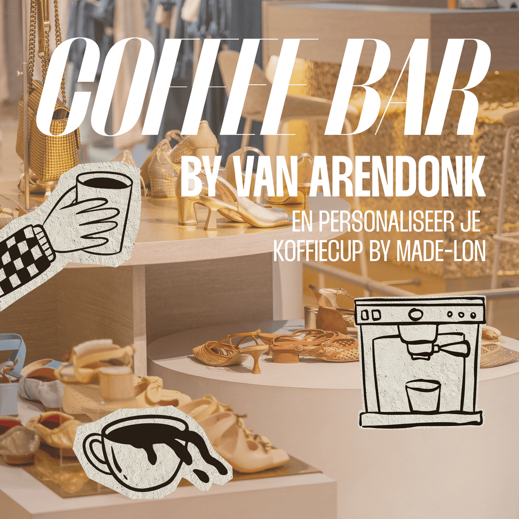 Koffiebar + coffeecups personaliseren in store